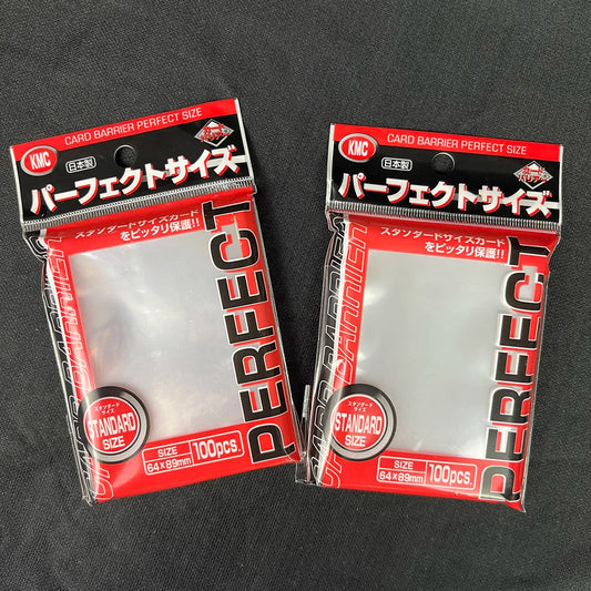 64x89mm 100PCS Transparent KMC Card Sleeves Trading Card Sleeve Barrier Board Game Cards Outer Protector for MTG/YGO