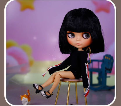 ICY DBS Blyth Doll Tan Skin Matte Face With Eyebrows Special Price 1/6 BJD JOINT body Neo Christmas Gift Anime