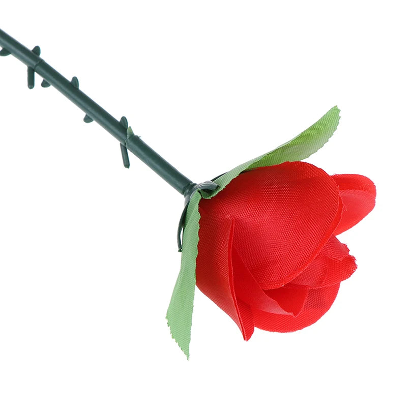 Folding Rose Magic Tricks Flower Appearing Close-Up Stage Street Illusion Gimmick Props Toys for Kids Surprise To Your Lover