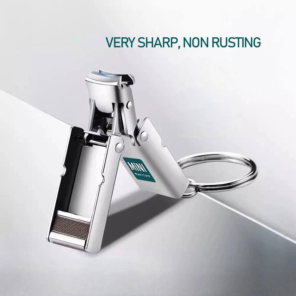 Collapsible Nail Clipper Set - Portable Stainless Steel Nail Scissors & Cutter for Travel Manicure Tools