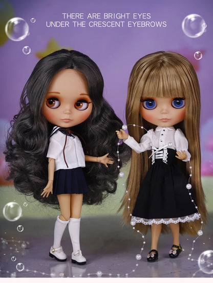 ICY DBS Blyth Doll Tan Skin Matte Face With Eyebrows Special Price 1/6 BJD JOINT body Neo Christmas Gift Anime
