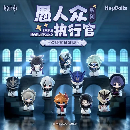 Mihoyo Genshin Fatui Harbinger Blind Box Anime Figure Collectible Merchandise Mystery Gift Ornament for Game Lovers