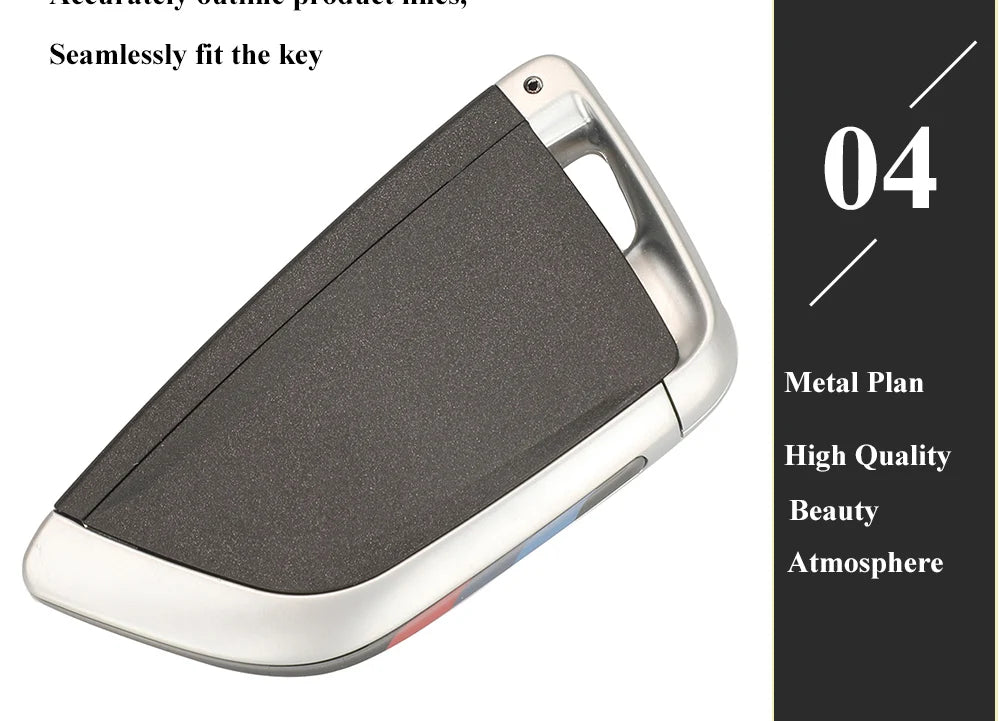 jingyuqin Car Remote Key Shell for BMW 3 5 6 8 X3 X4 X5 X7 G Series G21 G20 G31 G30 Auto Keyless FOB Case Housing Replacement 4B