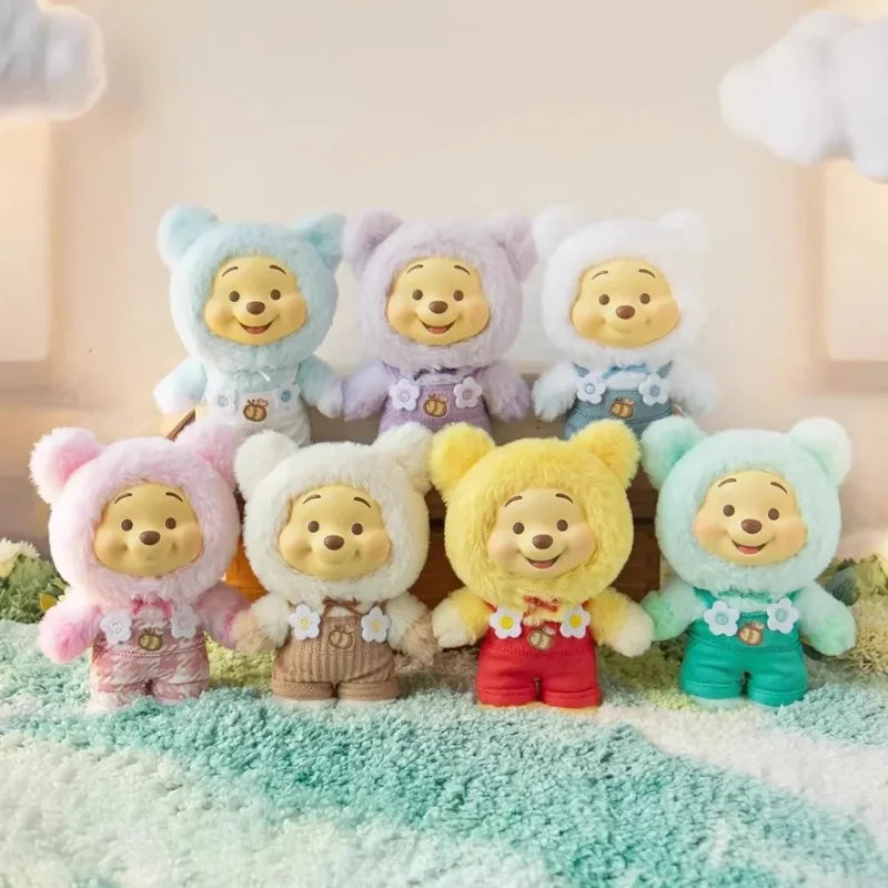 2026 New Winnie The Pooh Candy Series Blind Box,Cute Vinyl Face Pendant Pupu Bear Doll Fashion Trend Toy Christmas Gifts