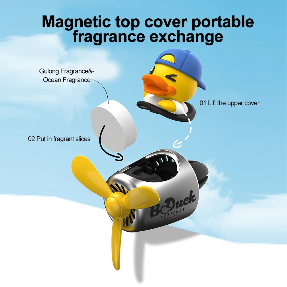 Cool Bear Pilot Car Air Freshener Rotating Propeller Air Outlet Perfume Fragrance Flavoring 자동차 공기 청정기 Accessories 방향제 차량용
