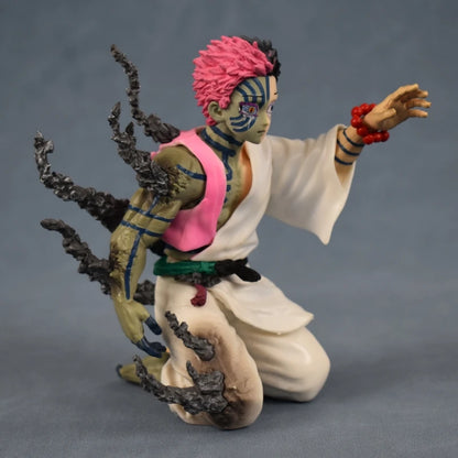 In Stock 13cm Demon Slayer Akaza Hakuji Anime Figure Model Doll Action Figurine Pvc Decoration Peripheral Desktop Ornament Toy
