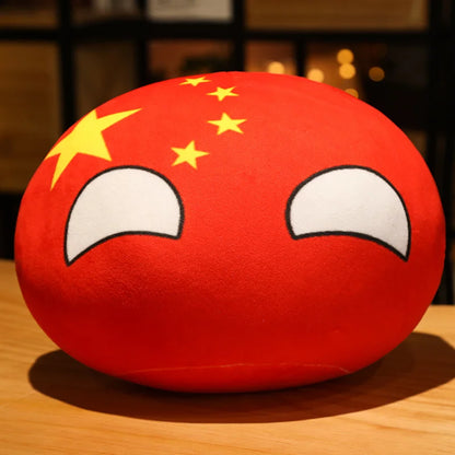 Wholesale Hot 10/30/40cm Polandball Country Ball Toy Plush Pendant Doll Countryball Ussr Usa France Russia Uk Japan Germanyitaly