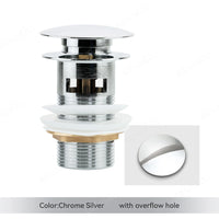 Chrome Silver  Hole