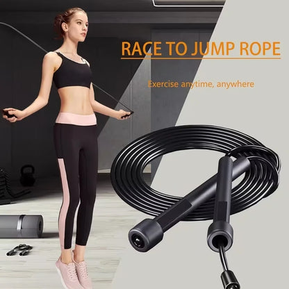 Professional Jump Rope for Kids Adult Fitness Crossfit Rapid Speed Skipping Rope Adjustable PVC Speed Rope Gym Fitness Equipment