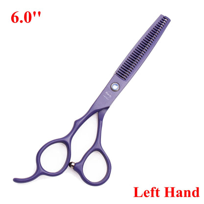 6.0'' Left Hand Professional Hairdressing Hair Scissors Cutting Shears Thinning Salon Barber Home Japan Steel Dropshipping A8001