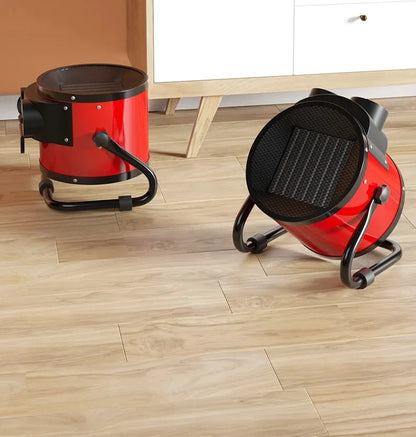 Portable 2000W Space Heater with Fan 2 Heat Settings Adjustable Thermostat Fan Mode Tip Over Overheat Protection for Indoor