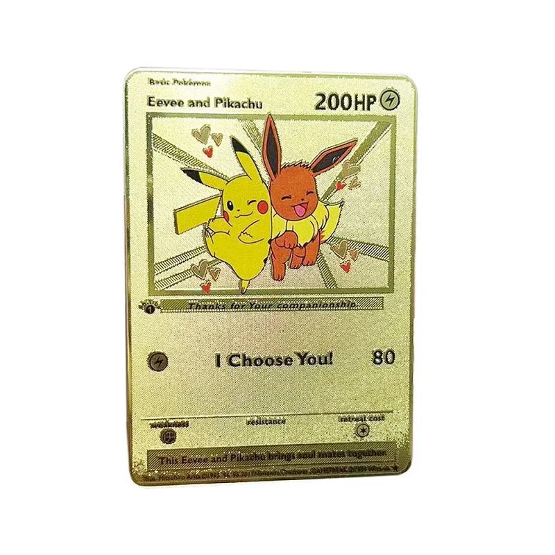 Cartão de metal pokémon 10000 pontos arceus charizard raichu super cartão dourado inglês mewtwo vmax gx ex presente de natal
