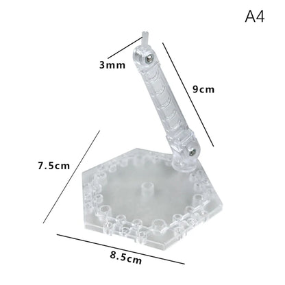Innovative And Practical Handmade Doll DIY Holder Action Figure Model Base Display Stand Black Bracket For 1/144 HG RG