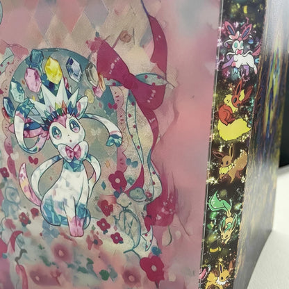 PTCG Prism Evolution Collectible Card Album 4 Compartments Can Hold 240 Collectible Cards Matte Touch Shell Child Birthday Gift