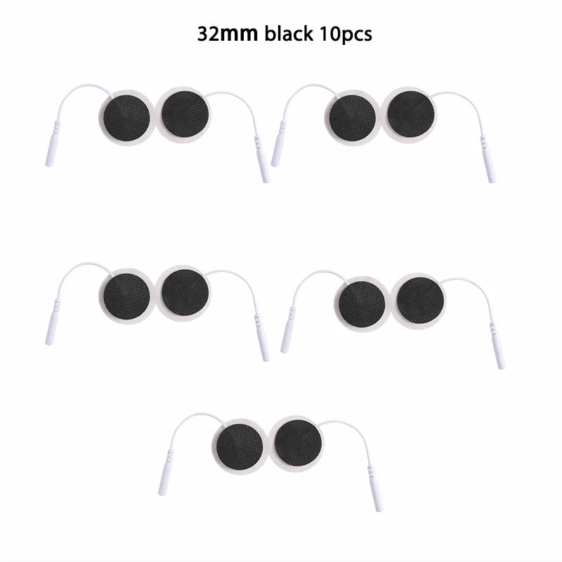 32mm Non-woven Fabric Electrode Pads Replacement For Tens EMS Nerve Muscle Stimulator Body Massager Patches