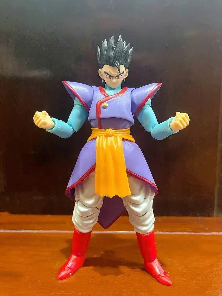 In Stock Dragon Ball Anime Figures Kaioshin Son Gohan Action Figure Supreme Kai God Of Creation Shf Pvc Model Desktop Decoration
