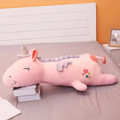 120CM Cute Glowing LED Light Unicorn Plush Toys Lovely Luminous Animal Unicorn Pillow Stuffed Dolls for Children Kids Gifts