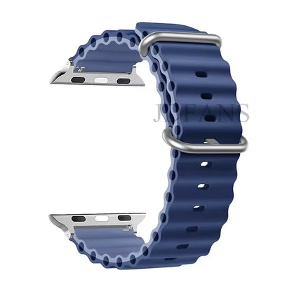 Strap For Apple watch ultra band 49mm 44mm 45mm 41mm 40mm 38mm 44 45 mm 1:1 Original Ocean belt iWatch series 9 10 8 7 se bands