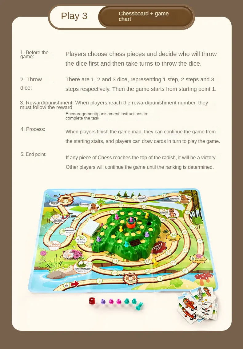 New Rabbit Trap Puzzle Toy Children's Dual Play Multiplayer Board Game Competition Parent Child Interactive Strategy Game