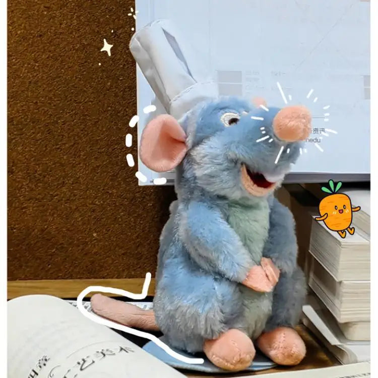 Cute Ratatouille Magnetic Plushie Detachable Shoulder Ornament for Cosplay Kawaii Christmas Gift Shoulder Plush Doll Decoration