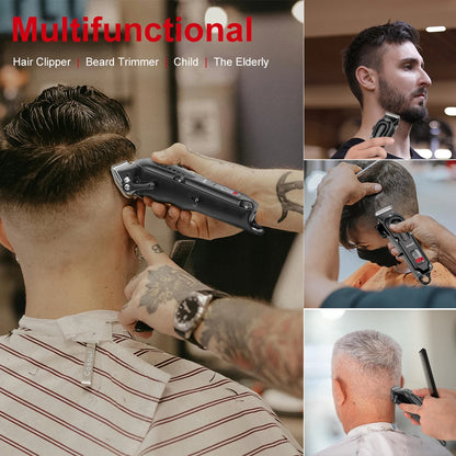 Cosoul Hair Clipper Compact Size Hair Trimmer Electric Beard Trimmer LED Display Hair Length Adjustable Big Capacity Battery