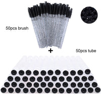 50pcs black glass