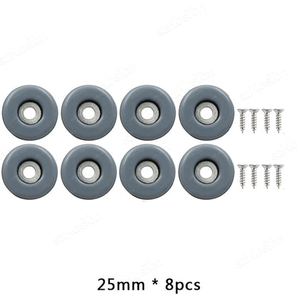8pcs/lot Screws Furniture Glides PTFE Heavy Duty Furniture Slip Mat Glide Mat For Sofa Bed Table Couch Dining Chairs
