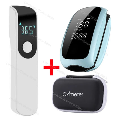 Rechargeable Medical Oximeter Strap Lanyard Fingertip Pulse Oximeter Blood Oxygen Saturation Monitor Digital LED Display Child