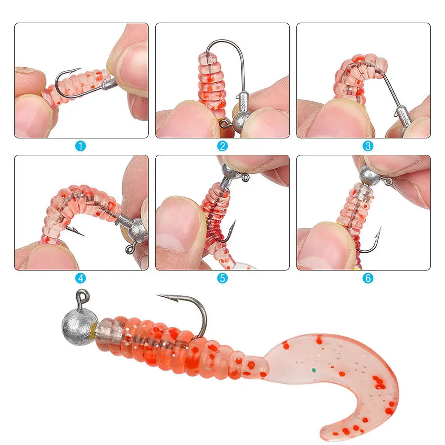 WODJYJ 1g 2g 3g 4g 5g 7g 8g 10g 14g 20g 28g jig head hook for fishing tackle ,rig soft worm hook crank lure bait hook