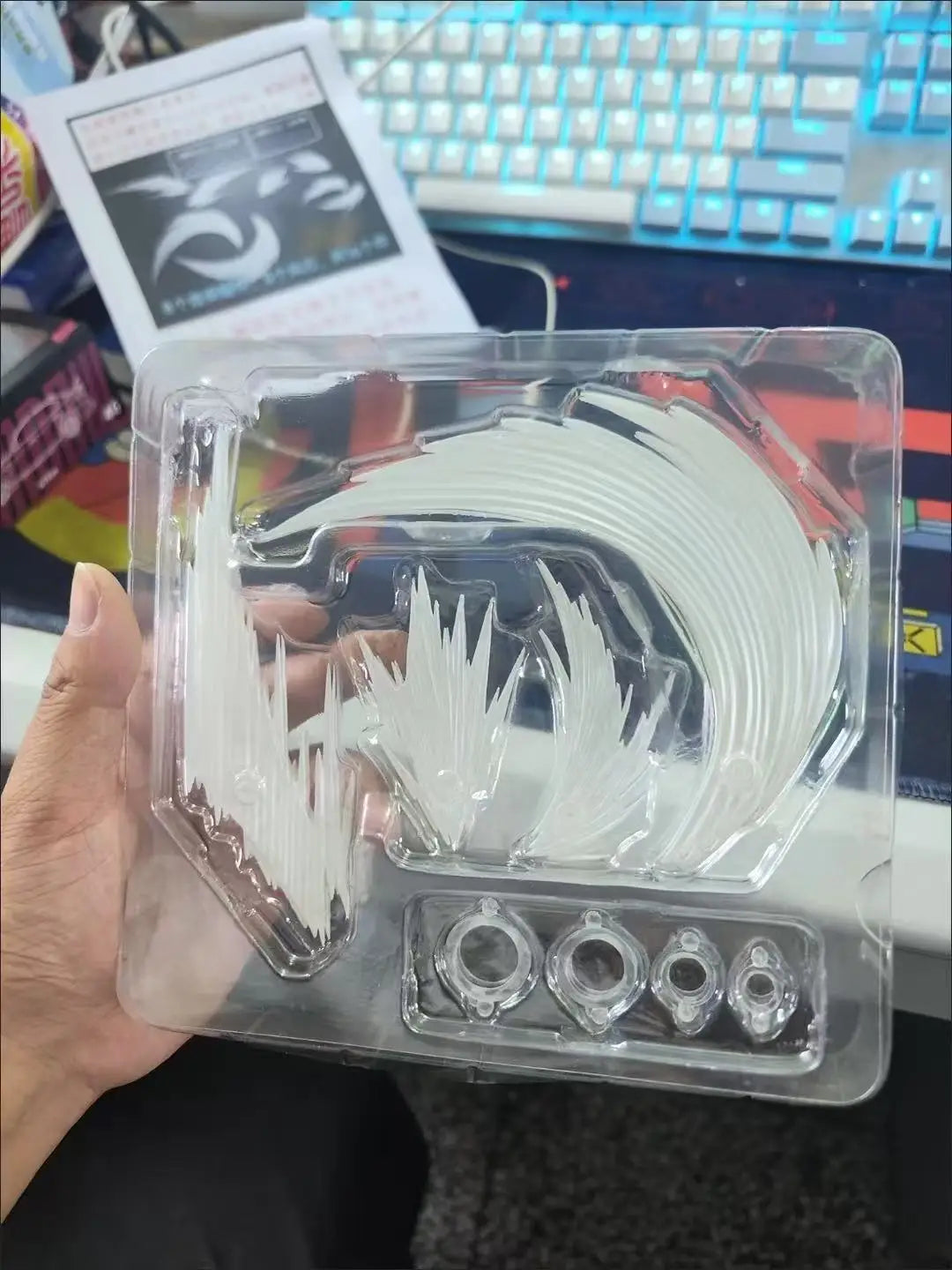 Dragon Ball Ac Factory Effect Series S.H.F The Smoke Effect Piece White Ver. Action Anime Figures Collection Ko Model Custom Toy