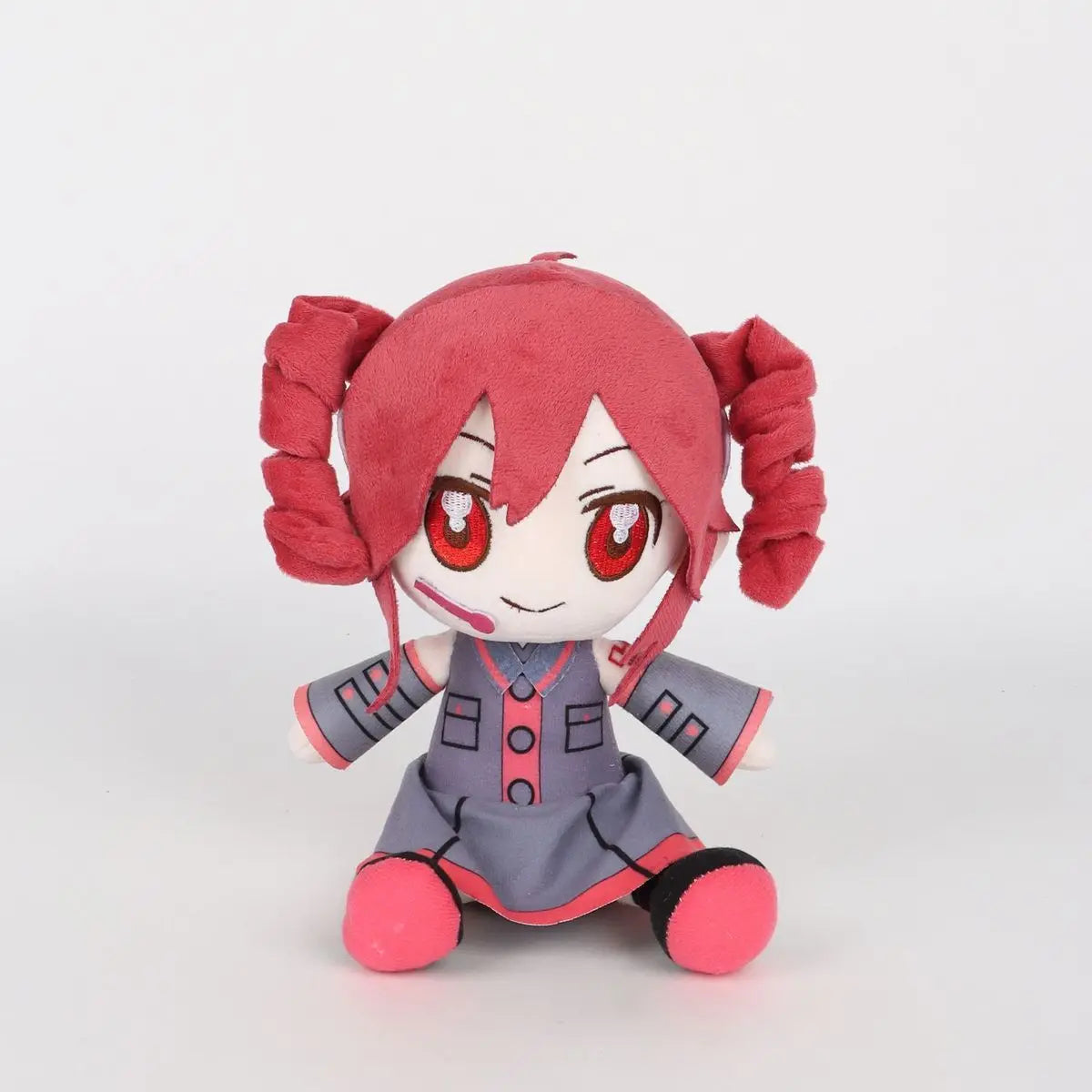 Kasane Teto Plush Toy Soft Doll Stuffed Plushies Figure Anime Cosplay Cartoon Birthday Present Christmas Gift for Fans Girl