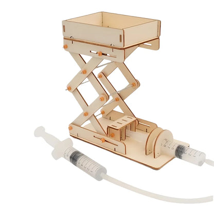 DIY Hydraulic Elevator Platform Model Children Technologia Science Toys Experimental Tool STEM Kit Learning Educational for Kids