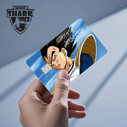 100% New Anime Goku Vegeta Super Saiyan 3M Front Film Skin Sticker Cover for Debit Credit Card