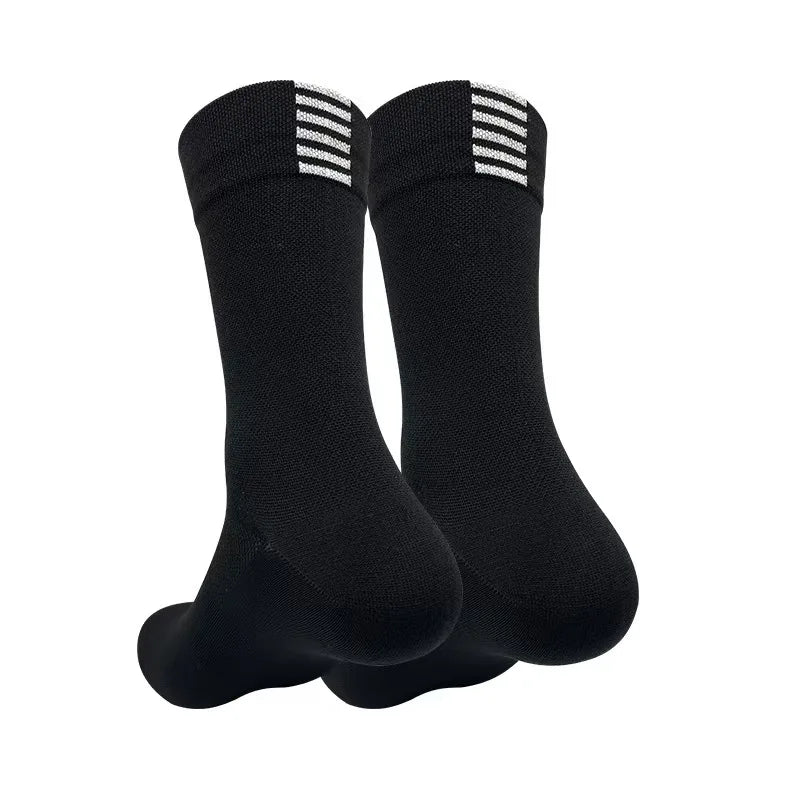 Jing Professional Cycling Socks Long Tube Men's and Women's Outdoor Sports Quick-Drying Four Seasons Bicycle Socks Running Socks