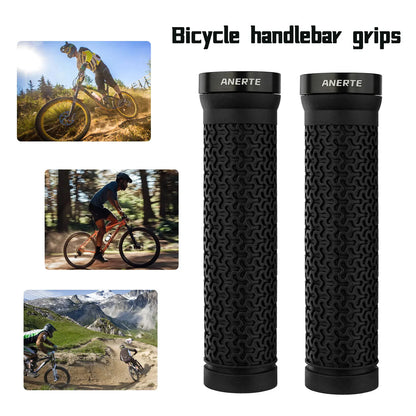 ANERTE Rubber Bicycle Grips 22mm Purple Brown Orange Black Ergonomic MTB Handlebar Grips for Dirt Pit BMX Mountain Bike Grips