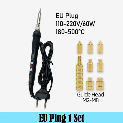 Heat Set Brass Nut Threaded Insert 3d printing Tool Manual Implantation Press Machine M3 Hot Melt Insert Nuts Soldering Iron Tip