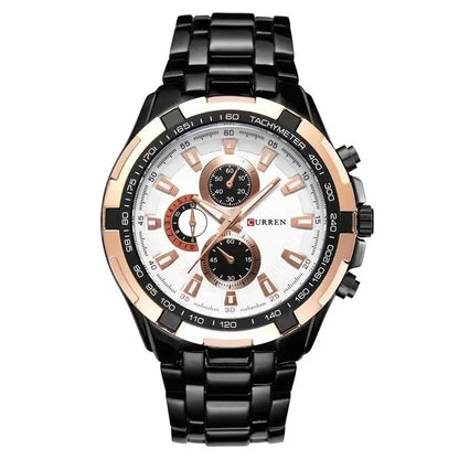 CURREN 8023 Quartz Watch Men Waterproof Sport Military Watches Mens Business Stainless Steel Wristwatch Male Clock reloj hombre