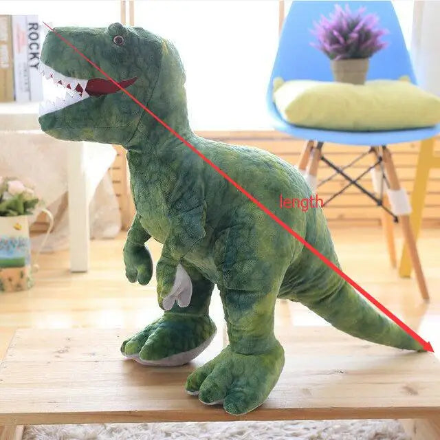 Hot 50cm-80cm Cute Simulation Dinosaur Plush Toys Stuffed Animals Plush Dinosaur Pillow Tyrannosaurus Rex Dolls Boys Girls Gifts