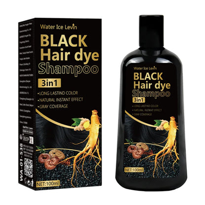 Natural Black Hair Dye Mild Non-Irritating Formula. Rich Lasting Color. Conveniently Skip Salons. Perfect Friends Elders.