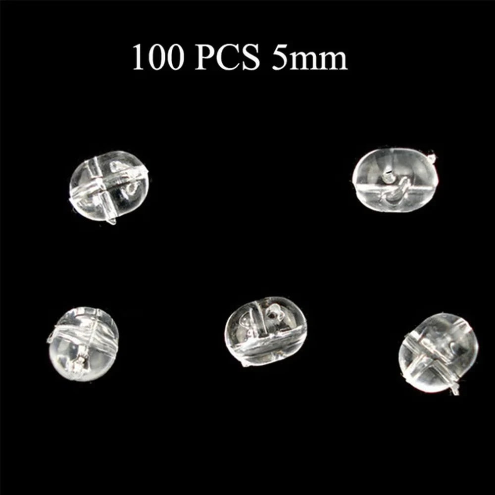 100 47mm/50mm transparent plug drill bits, fishing cross beads, floating balls, double beads, luminous space beans