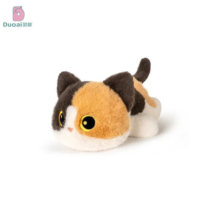 Soft Cartoon Cat Plush Toys Cute Animals Siamese Kitten Lovely Stuffed Doll Pendant Key Chain Birthyday Xmas Gift For Girl Boy