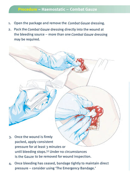 First Aid Compressed Sterile Gauze,Emergency Medical Dressing, Hemostatic Control Bandage Vacuum Packaging Gauze Roll Z-Folded