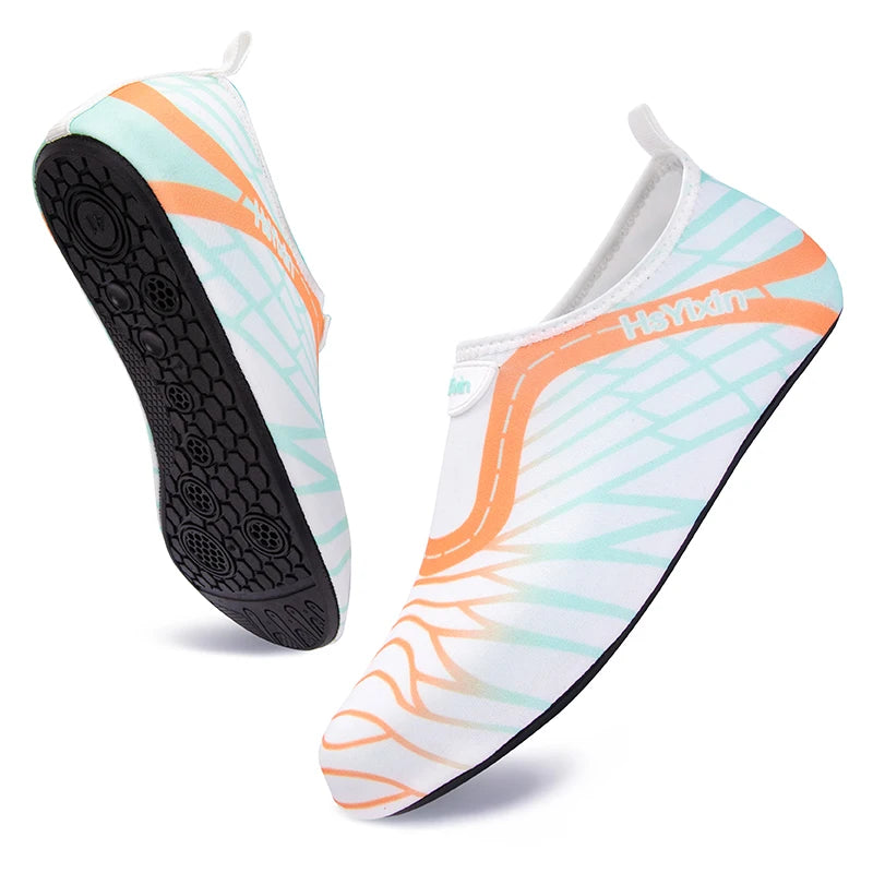 Aqua Shoes Madam, Men's Beach Swimming Water Sports Socks Barefoot Sneakers Fitness Yoga Swimming Surfing Canyon-Walking Shoes