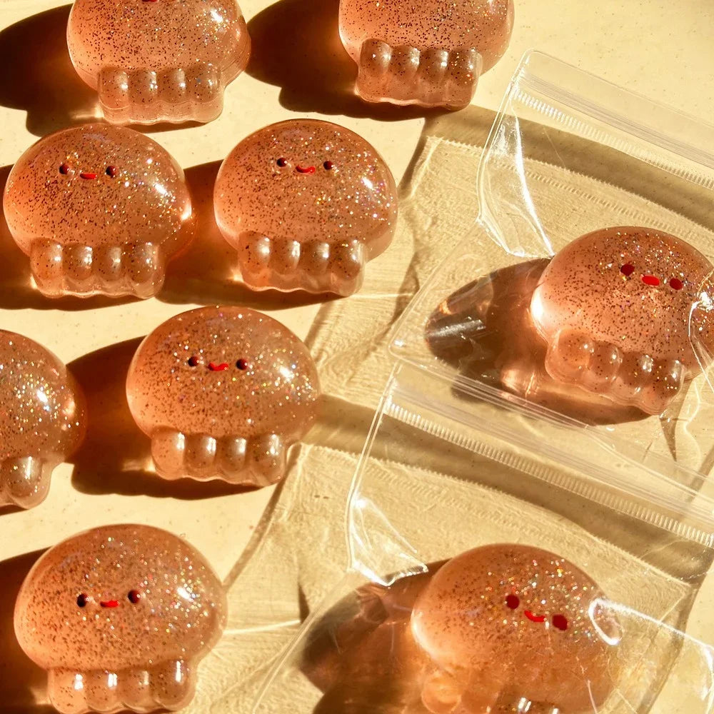 Taba Squishy Jellyfish Kawaii Stress Relieving Sensory Fidget Toys for Anxiety&Relaxation Desk Accessory