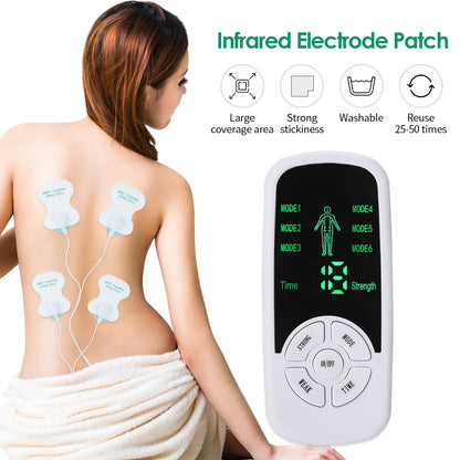 HOMEFISH Muscle Therapy Stimulator 6 Modes Tens Unit Machine Meridian Physiotherapy Pulse Abdominal Prostate Body Massager