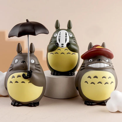 1-12pcs Anime Miyazaki Hayao Series Totoro Figure Mini Statue Cute Toys Room Ornaments Pvc Figures Toy Kid Gifts Collecctibles