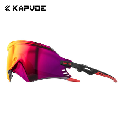 KAPVOE Photochromic Cycling Sunglasses Men Road Driving Bike Glasses Outdoor Sports Hiking Women Bicycle Cycling UV400 Goggles