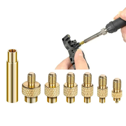 Heat Set Insert Soldering Iron Tip Head M2 M2.5 M3 M4 M5 M6 Hot Melt Insets Nut Brass Embedded Thread Insertion Kit For Plastic