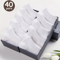40 Pairs  White