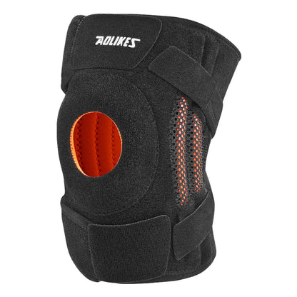 AOLIKES 1PCS NEW Knee Brace with Side Stabilizers & Patella Gel Pads,Knee Support for Cycling,Running,Climbing